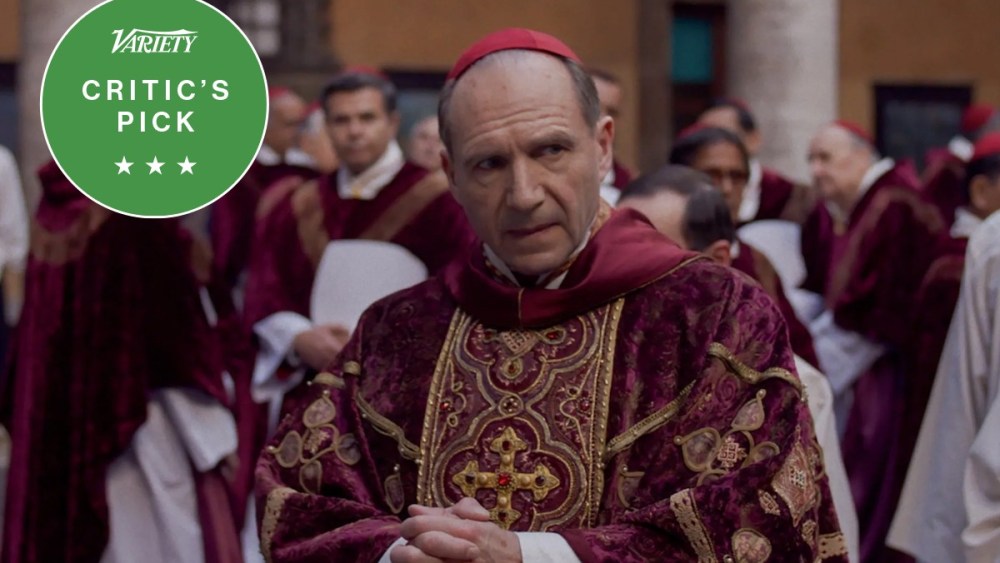 Variety movies review — Variety spent 3 paragraphs explaining what a Pope is. In a Conclave review.